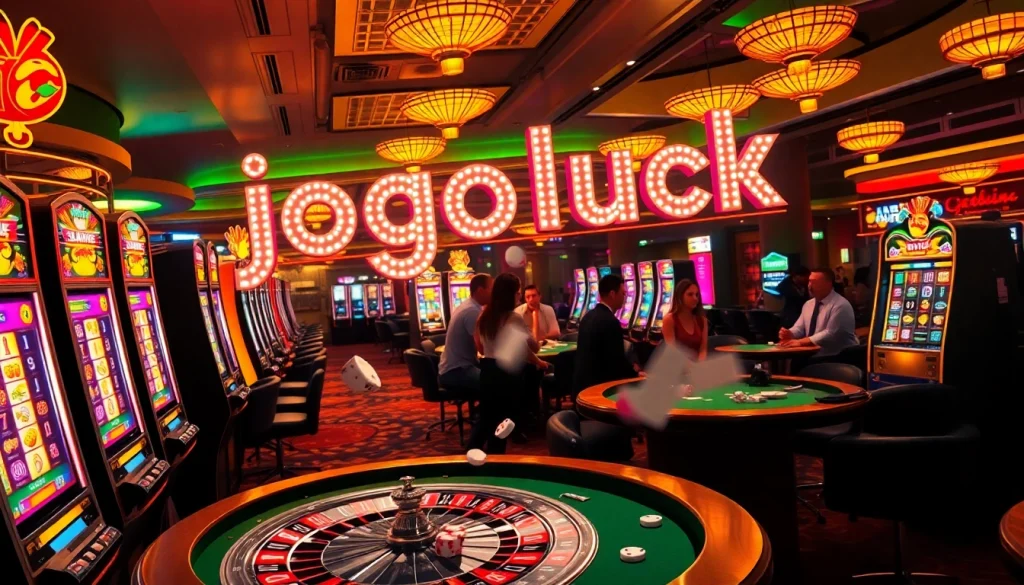 Experience the thrill of gambling at Jogoluck casino with engaging slot machines and exciting roulette.