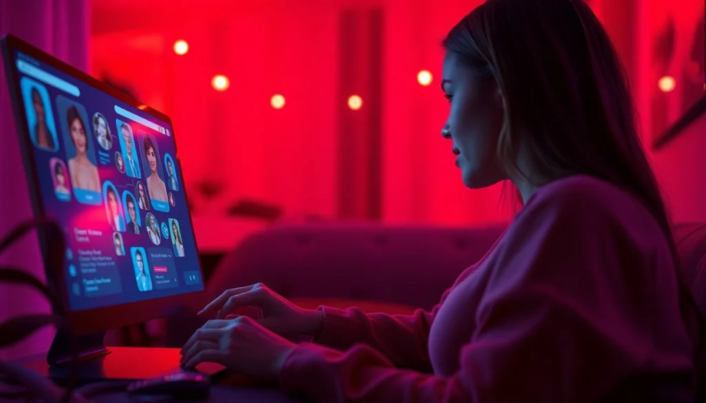 Engaging NSFW AI chat scene showcasing intimate conversations with AI characters, illustrating ai chat porn.